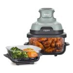 Fritadeira de ar Ninja CRISPi 3.8L 1700W Recipientes de vidro removíveis e manter quente Fritadeira de ar Ninja CRISPi 3.8L 1700W Recipientes de vidro removíveis e manter quente