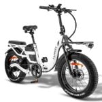 Bicicleta elétrica F20 X-Max 750W 48V 30Ah Tripla Suspensão Hidráulica LCD Shimano 7 Velocidades