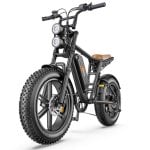Bicicletta elettrica HillMiles MileZoom 1 250W doppia sospensione pneumatici 20 x 4 pollici Bicicletta elettrica HillMiles MileZoom 1 250W doppia sospensione pneumatici 20 x 4 pollici
