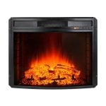 Chimenea eléctrica Purline CHE-630 frontal de cristal negro 2000W temporizador