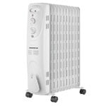 Radiador Eléctrico 2500W 11 elementos silencioso termostato ajustable apagado automático ruedas Radiador Eléctrico 2500W 11 elementos silencioso termostato ajustable apagado automático ruedas