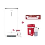Termo eléctrico Ariston Velis Pro Wifi 80L 1500W multiposición kit filtro antical y soporte