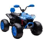 Aiyaplay Quad Eléctrico Para Niños De 3-8 Años 24v Con 2 Motores Azul