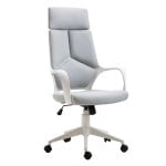Homcom Silla De Oficina Giratoria De Malla Función Basculante Y Altura Ajustable