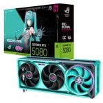 Carte Graphique ASUS ROG Astral RTX 5080 16GB GDDR7 OC Hatsune Miku Edition Reflex 2 RTX AI DLSS4 Carte Graphique ASUS ROG Astral RTX 5080 16GB GDDR7 OC Hatsune Miku Edition Reflex 2 RTX AI DLSS4