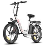 Bicicleta eléctrica Fafrees F20+ plegable 90 km autonomía 20 Ah 250 W Shimano 7V Blanca
