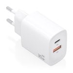 Cargador GaN AISENS A110-0952 30W 1xUSB-C PD3.0 QC4.0 1xUSB-A QC3.0 Blanco