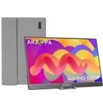 ARZOPA AR-AIGAM-S-P Monitor Portátil 14" FHD 60Hz IPS HDR com Altifalantes Duplos, USB-C/HDMI/MiniDP