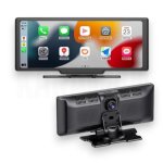 Pantalla Táctil inalámbrica portátil CarPlay Android Auto con cámara frontal y trasera