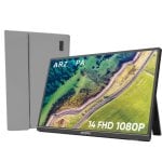 ARZOPA AR-A1S-P Monitor Portátil 14" FullHD 60Hz IPS HDR USB-C MiniDP com Altifalantes e Suporte