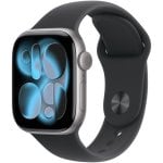 Apple Watch Series 11 GPS Caixa 42mm Alumínio Cinzento Sideral com Bracelete Desportiva Preta S/M Apple Watch Series 11 GPS Caixa 42mm Alumínio Cinzento Sideral com Bracelete Desportiva Preta S/M