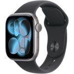 Apple Watch Series 11 GPS + Cellular 42mm Caja Aluminio Gris Espacial con Correa Deportiva Negra M/L
