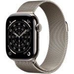Apple Watch Series 11 GPS + Cellular 42mm Caja de Titanio Natural con Pulsera Milanese Loop Natural