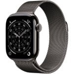 Apple Watch Series 11 GPS Cellular 42mm Retina OLED Titane Taille Unique Étanche IP6X SpO2 Pulsomètre