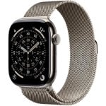 Apple Watch Series 11 GPS + Cellular 46mm Caja Titanio Natural con Pulsera Milanese Loop Natural S/M