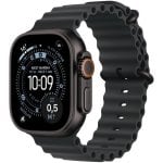 Apple Watch Ultra 3 GPS + Cellular, 49 mm, schwarzes Titangehäuse mit schwarzem Ocean-Armband Apple Watch Ultra 3 GPS + Cellular, 49 mm, schwarzes Titangehäuse mit schwarzem Ocean-Armband