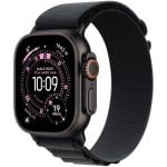 Apple Watch Ultra 3 GPS + Cellular 49mm Caja de Titanio Negra con Correa Loop Alpine Negra Grande