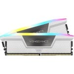 Memoria RAM Corsair Vengeance RGB 32GB 2x16GB DDR5 6400MHz CL36 Blanco AMD EXPO Intel XMP