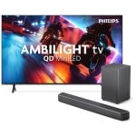 Philips Ambilight QD MiniLED 65" 65MLED920 4K Smart TV Titan OS + Philips TAB5309 Barra de Sonido