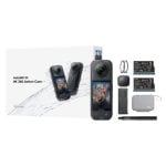 Cámara Digital Compacta Insta360 X5 72 MP Dual Sensor 8K Ultra HD 360° Estabilizador WiFi Bluetooth