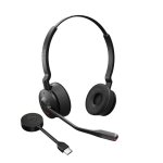 Casque Jabra sans fil DECT avec microphone antibruit, confort longue durée, noir titane