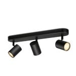 Luz de techo inteligente WiZ Imageo 3 focos ajustables LED Wi-Fi Bluetooth negro