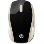 Souris HP sans fil 1000 DPI ambidextre noire et or