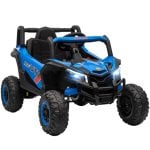 Aiyaplay Coche Eléctrico Para Niños 12v Con 2 Motores Control Remoto Azul