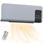 Homcom Calefactor Eléctrico De Pared 1000w/2000w Control Remoto 54,5x12x21,5 Cm