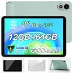 Tablet Blackview Zeno 1 8" HD 90Hz 4GB 64GB WiFi/4G 6000mAh Android 15 Verde + Funda + Protector Tablet Blackview Zeno 1 8" HD 90Hz 4GB 64GB WiFi/4G 6000mAh Android 15 Verde + Funda + Protector