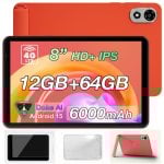 Tablet Blackview Zeno 1 8" HD 90Hz 6GB 256GB WiFi/4G 6000mAh Android 15 Naranja + Funda + Protector Tablet Blackview Zeno 1 8" HD 90Hz 6GB 256GB WiFi/4G 6000mAh Android 15 Naranja + Funda + Protector