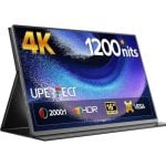 Uperfect UP1660HZ4K 15.6" IPS 4K UltraHD 60Hz 1200 nits Antirreflexo VESA Alumínio com Smart Cover