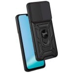 Capa ultrarresistente COOL Hard Ring Xiaomi Redmi 15C PC TPU Aluminio Imã Anel Antichoque