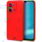 Capa de silicone flexível vermelha para Xiaomi Redmi 15C proteção reforçada câmera