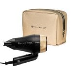 Sèche-cheveux Pliable Ionique de Voyage Bellissima B-Travel 1400W 2 Températures 2 Vitesses Accessoires Noir Or