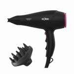 Sèche-cheveux Ionique Professionnel Solac Fast 2200 Ionic SH7083 2200W 3 Températures 2 Vitesses Accessoires Noir