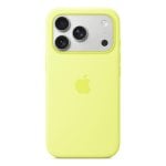 Custodia in silicone con MagSafe per iPhone 17 Pro Neon Yellow