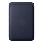 Portacarte intrecciato fine con MagSafe per iPhone, colore Marina, Microtwill Portacarte intrecciato fine con MagSafe per iPhone, colore Marina, Microtwill