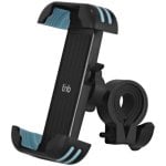 Soporte manillar ABS Smartphone 7" bloqueo anticaída 360° silicona antideslizante negro Soporte manillar ABS Smartphone 7" bloqueo anticaída 360° silicona antideslizante negro