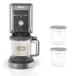 Heladera Ninja NC502EU 0,71L Negra y Plata LED 800W 10 Programas Tazón Extraíble
