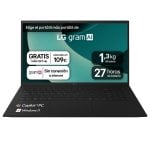 Portatil LG Gram 15Z80T-G.AU88B 15.6" AMD Ryzen 7 350 32GB 1TB SSD Dolby Atmos Negro