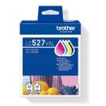 Pack de Tinteiros Brother LC527VAL Preto Ciano Magenta Amarelo Compatível MFC-J4350DW MFC-J4550DW Pigmento Alto Rendimento Multicor