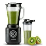 Blender Bourgini 21.3002.00 Verre 1,75 L 1000 W 4 Vitesses Noir Transparent