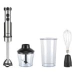 Batidora de imersão Bourgini 22.2401.00 0,8 L 1200 W Preto Inox 20 velocidades Picadora Turbo