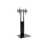 TV Ständer Equip 650615 75" Höhenverstellbar Neigbar Boden Schwarz Edelstahl/Kunststoff