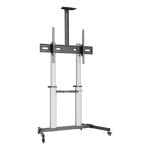 Supporto TV da pavimento Ewent EW1592 60-100 pollici 100 kg VESA 1000x600 Alluminio inclinabile ruote