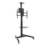 Suporte de chão TooQ COMETA para ecrã 37"-70" 70 kg ajuste altura rotação rodas preto