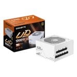 Alimentation GIGABYTE 1000W 80 PLUS Gold UD1000GM PG5 V2 ICE entièrement modulaire blanche Alimentation GIGABYTE 1000W 80 PLUS Gold UD1000GM PG5 V2 ICE entièrement modulaire blanche