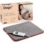Manta eléctrica gris 100W 3 temperaturas microfibra BSS lavable transpirable protección Oeko-Tex
