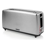 Tostadora Princess 142405 1000W acero inoxidable ranura larga 2 rebanadas funciones extra seguridad